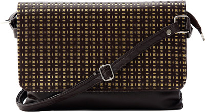 Felicita Women Casual Brown PU Sling Bag