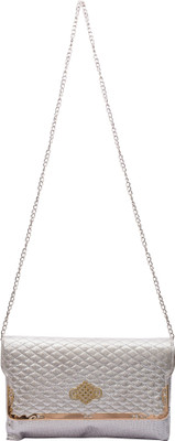 Starz Women Casual Silver PU Sling Bag