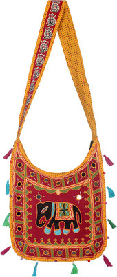 Rajrang Women Casual Maroon Cotton Sling Bag 
Rajrang Women Casual Maroon Cotton Sling Bag