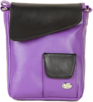 Miss Sunshine Women Casual Purple PU Sling Bag