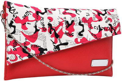 Hawai Women Evening/Party Red PU Sling Bag