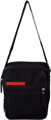 Heels & Handles Women Casual Black Leatherette Sling Bag