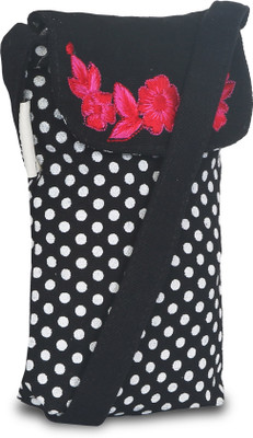 Pickpocket Girls Casual Black Canvas Sling Bag