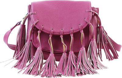 Remanika Women Casual Pink PU Sling Bag