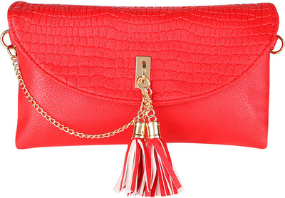 Lino Perros Women Casual Red Leatherette Sling Bag