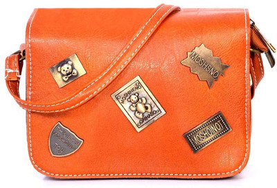 Frosty Fashion Women Casual Tan PU Sling Bag