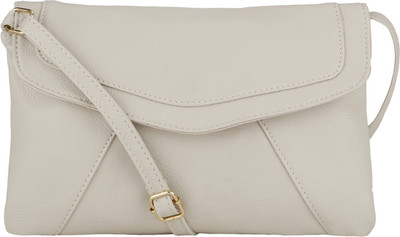 Bling It On Women Casual Beige PU Sling Bag