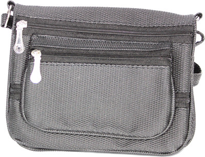 CARRY MEE Girls Casual Grey PU Sling Bag