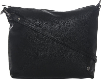 Osaiz Women Casual Black PU Sling Bag