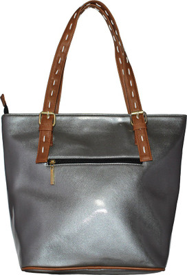 Odin Women Casual Silver PU Shoulder Bag