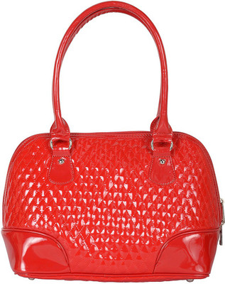 Global Impex Women Casual Red PU Shoulder Bag