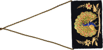 Himalaya Handicraft Women Black Velvet Sling Bag