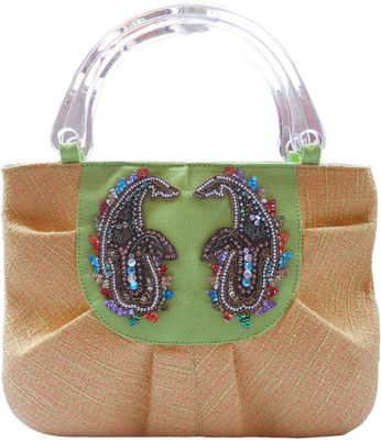 Stylogy Girls Casual Yellow Cotton Clutch