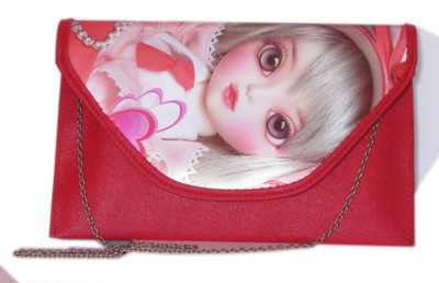 JH handbag Girls Evening/Party Red Rexine Sling Bag
