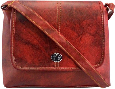 Evookey Girls Casual Maroon PU Sling Bag