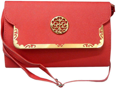 Navaksha Women Pink PU Sling Bag