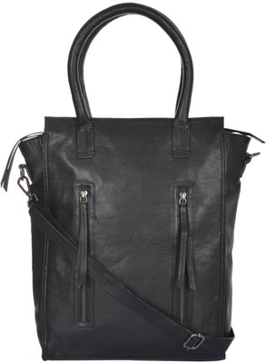 UR CLASS Women Casual Black Genuine Leather Sling Bag