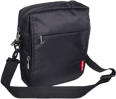 Cosmus Boys & Girls Casual Black Polyester Sling Bag
