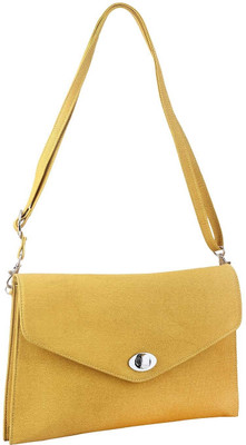 Metro Girls Casual Yellow PU Sling Bag