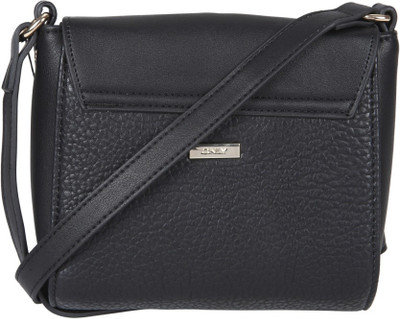 Only Women Casual Black PU Sling Bag