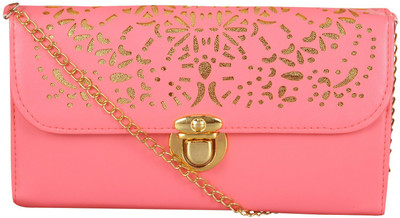 NxtGen Girls Pink Leatherette Sling Bag