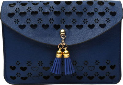 Hawai Women Casual Blue PU Sling Bag