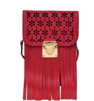 Hawai Women Evening/Party Red PU Sling Bag