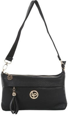Lino Perros Women Casual Black PU Sling Bag