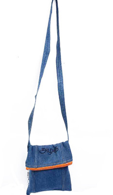 Ashvita Design Studio Women Casual Blue Denim Sling Bag