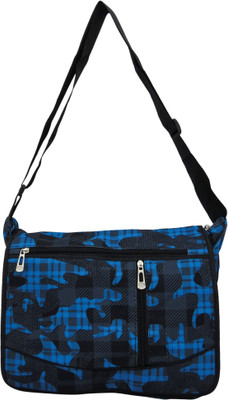 Heels & Handles Women Casual Blue Nylon Sling Bag