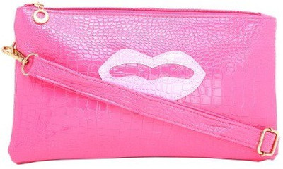 Ambience Women Casual Pink PU Sling Bag