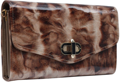 Hawai Women Casual Brown PU Sling Bag