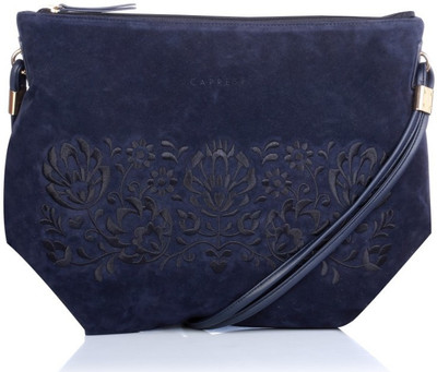 Caprese Women Casual Blue PU Sling Bag