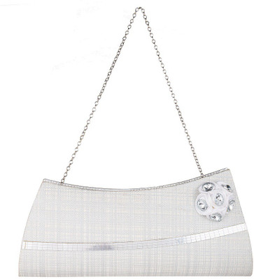 kézitáska Girls Evening/Party White PU Sling Bag