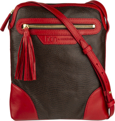 Hidesign Women Formal Brown Genuine Leather Sling Bag