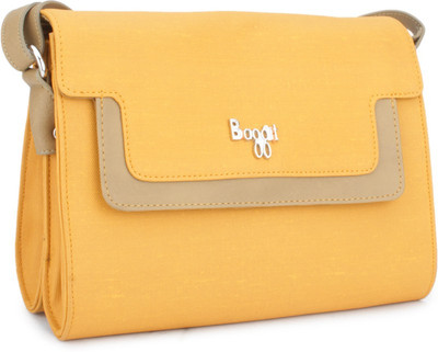 Baggit Women Casual Yellow Sling Bag