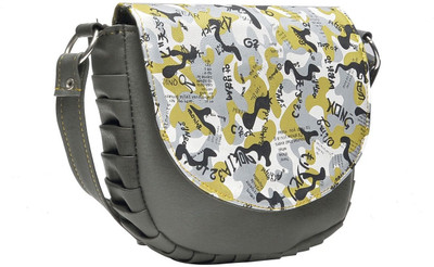 Hawai Women Casual Grey PU Sling Bag