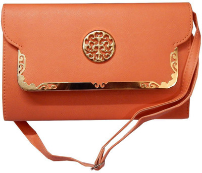 Navaksha Women Pink PU Sling Bag