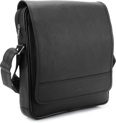 Newhide Men Casual Black Sling Bag