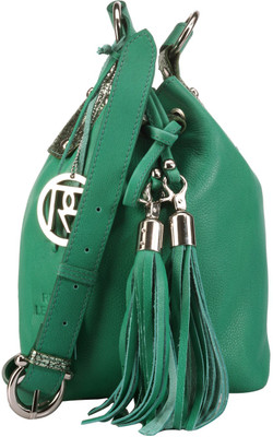 Phive Rivers Women Casual Green Genuine Leather Sling Bag