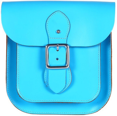 Viari Women Casual Blue Genuine Leather Sling Bag