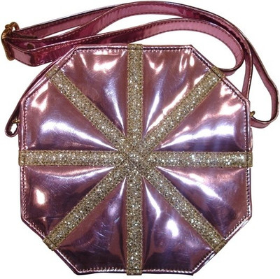 PNA Girls Casual Pink PU Sling Bag