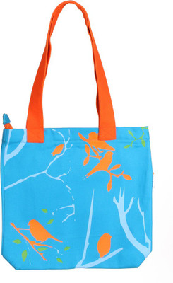 Orange Bunch Women Casual Blue Canvas Shoulder Bag