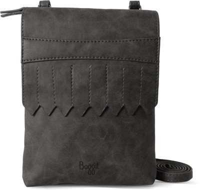 Baggit Women Casual Grey Leatherette Sling Bag