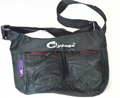 JG Shoppe Women Casual Black Rexine Sling Bag