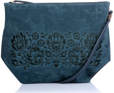 Caprese Women Casual Blue PU Sling Bag