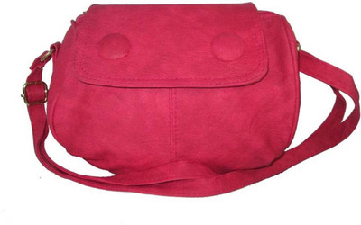 Rapidcostore Girls Casual Pink Leatherette Sling Bag 
Rapidcostore Girls Casual Pink Leatherette Sling Bag