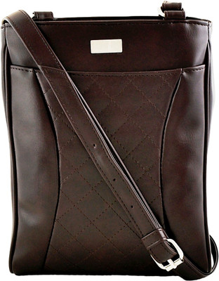 Yelloe Women Brown PU Sling Bag