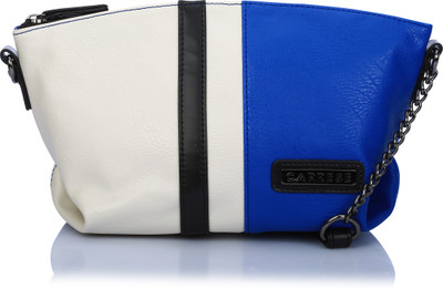 Caprese Women Casual Blue Leatherette Sling Bag