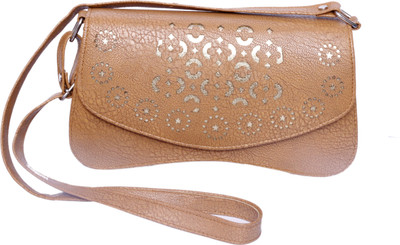 Admarich Women Casual Tan PU Sling Bag